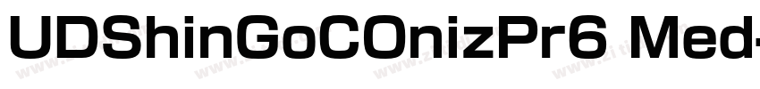 UDShinGoCOnizPr6 Med字体转换 UDShinGoCOnizPr6 Med字体转换